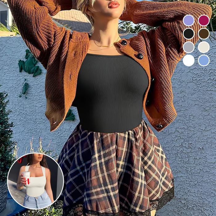 🔥Last Day ✨Sleeveless Tummy Control Tank Tops Bodysuits