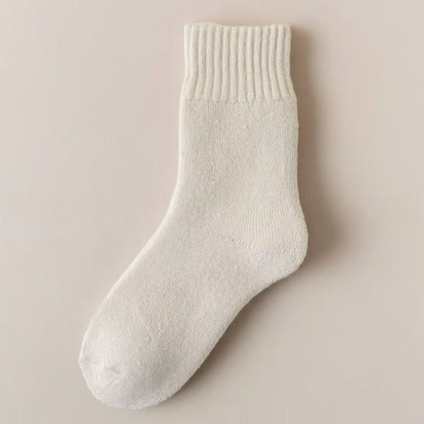5 Pairs Women's Solid Mid-calf Socks