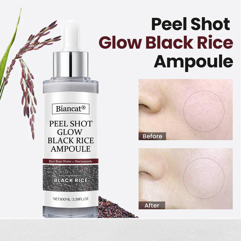 Peel Shot Glow Rice Ampoule Duo - Serums for Brightening, Exfoliating, and Moisturizing🌾