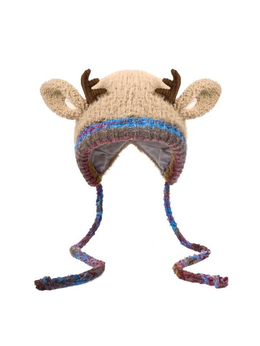 🎁Top Choice for Christmas Gifts! 🦌 Creative Antler Hat & Bag 2-in-1 – Practical and Adorable 🎄
