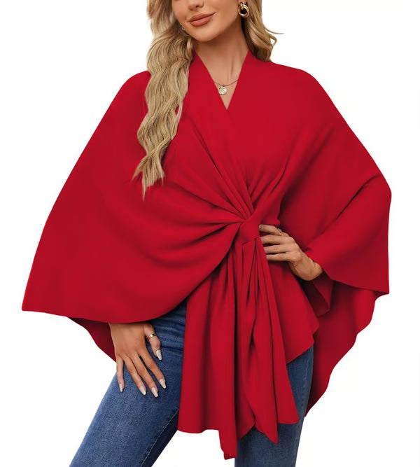 🏆No. 1 Seller In The Fall💥🔥Elegant Solid Color Cape Shawl