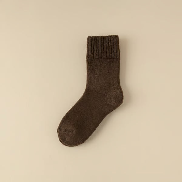 5 Pairs Women's Solid Mid-calf Socks