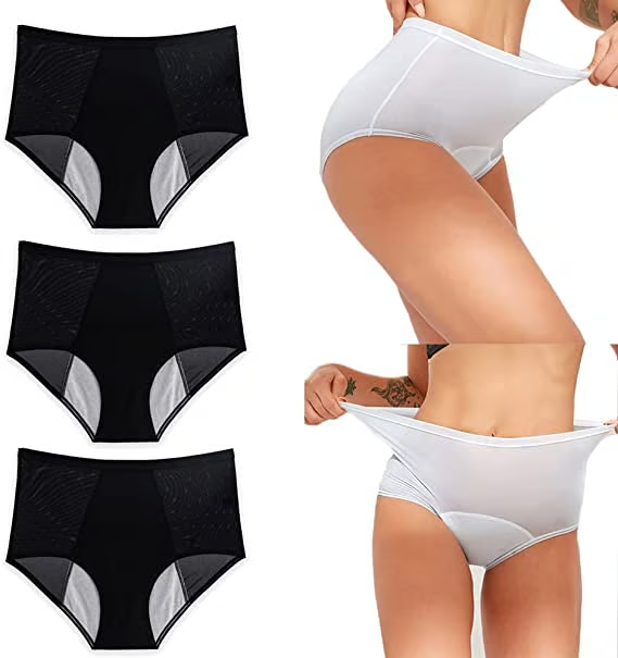 High Waist Leak Proof Panties Plus Size L-6XL