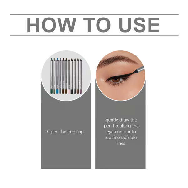 🌟 【24H Lock】1440-Minute Smudge-Proof Eyeliner| Precision Define, All-Day Stay, Transfer-Resistant Makeup Duo 🌟