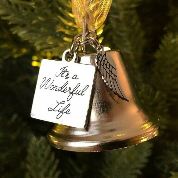 🔥 Memorial Ornaments Angel Wings Bell
