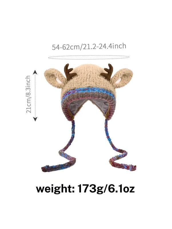🎁Top Choice for Christmas Gifts! 🦌 Creative Antler Hat & Bag 2-in-1 – Practical and Adorable 🎄