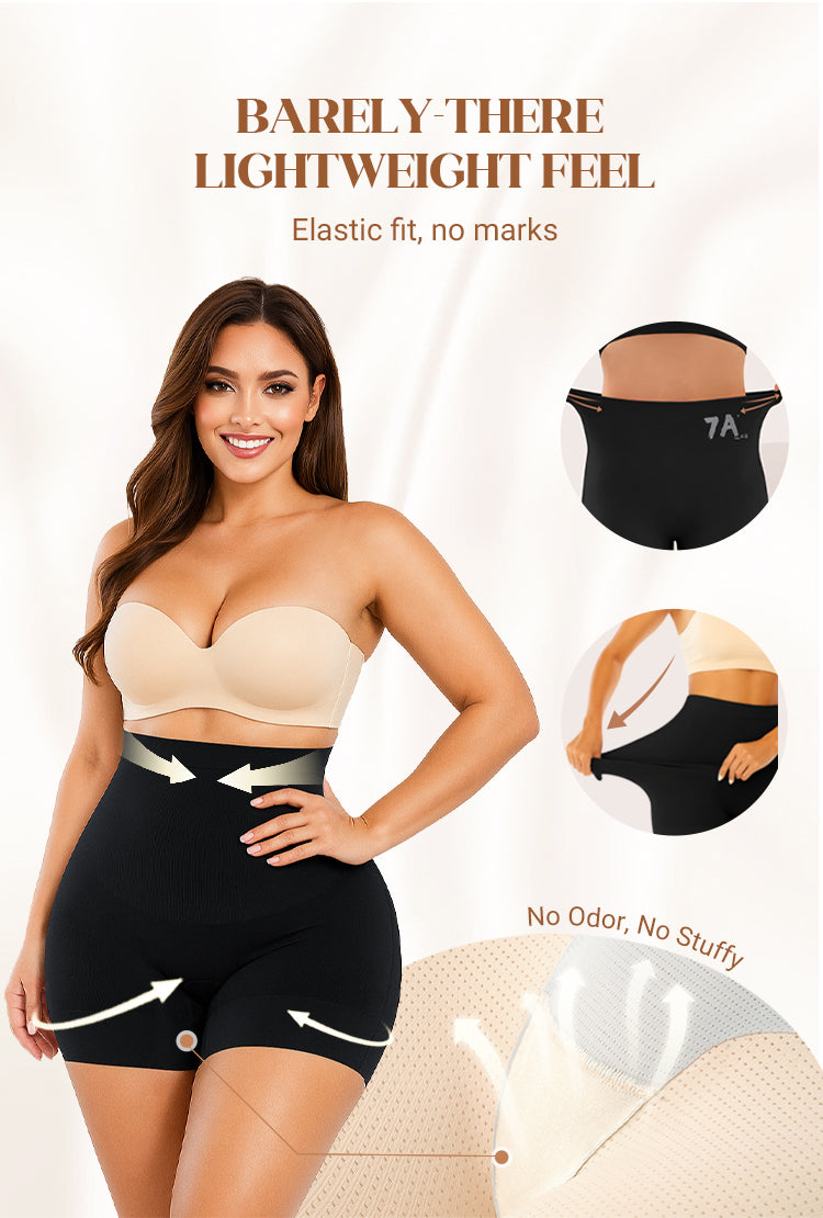 Women's High-Waisted Ice Silk Tummy Control and Butt Lift Underwear