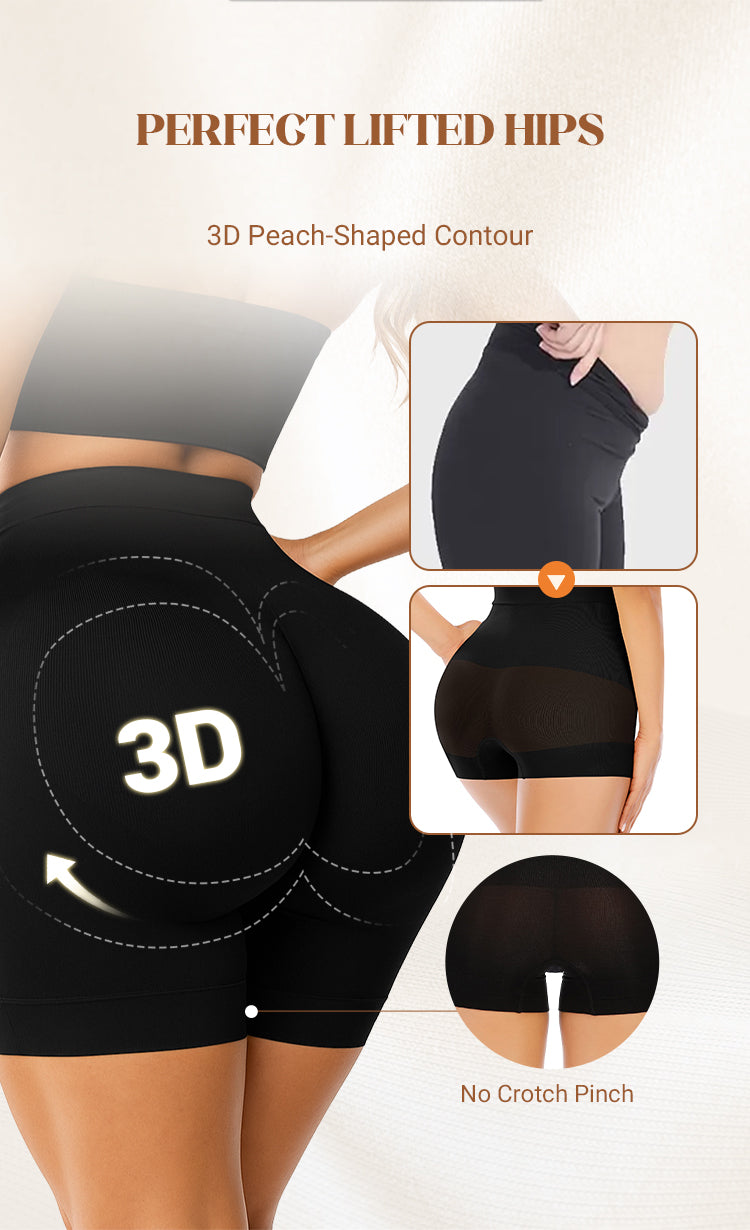 Women's High-Waisted Ice Silk Tummy Control and Butt Lift Underwear