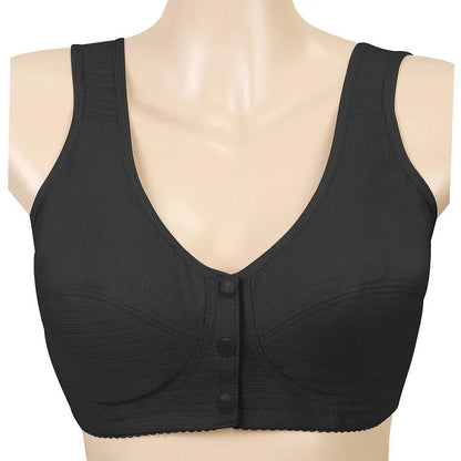🔥Buy 1 Get 3(3packs)🔥 COMFORTABLE FRONT-CLOSURE WIRELESS PLUS SIZE BUTTON BRA