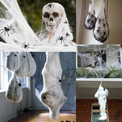 🏆2025 Halloween Hot Sale⚡Halloween Spider Web Décor – Spooky Decorations