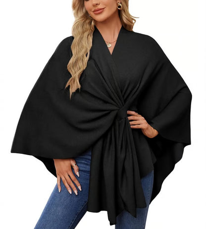 🏆No. 1 Seller In The Fall💥🔥Elegant Solid Color Cape Shawl