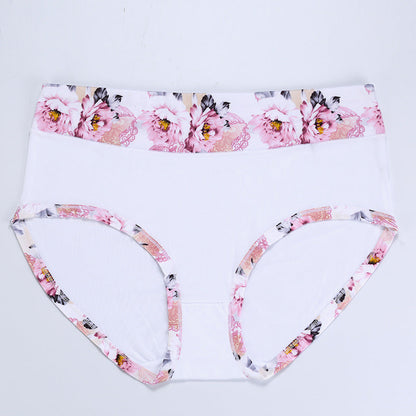 Large size high waisted cotton panites