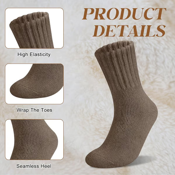 🏆 5 Pairs Women's Solid Mid-calf Socks