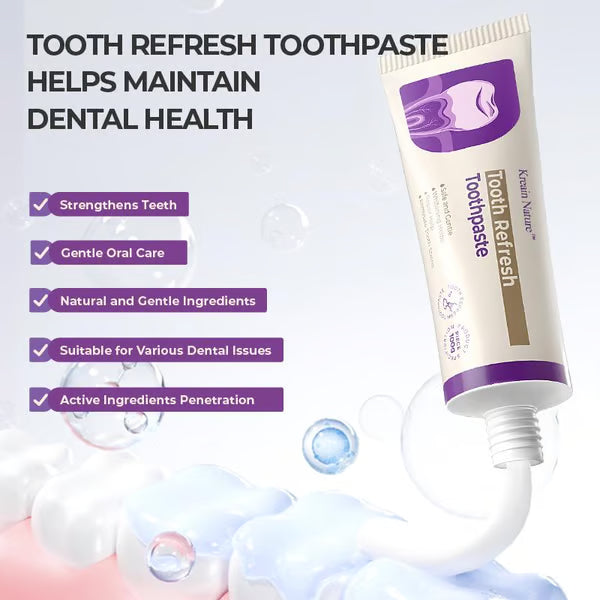 Kreain Nature Oral Care Toothpaste, Fresh Breath, Prevent Tooth Loss, Natural Ingredients, Gentle Care