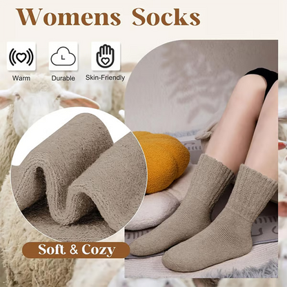 🏆 5 Pairs Women's Solid Mid-calf Socks