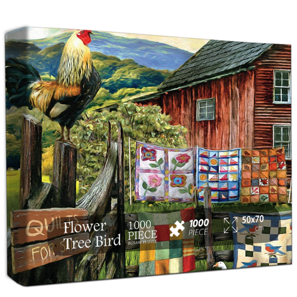 Country Quilts Jigsaw Puzzle 500 1000 Pieces