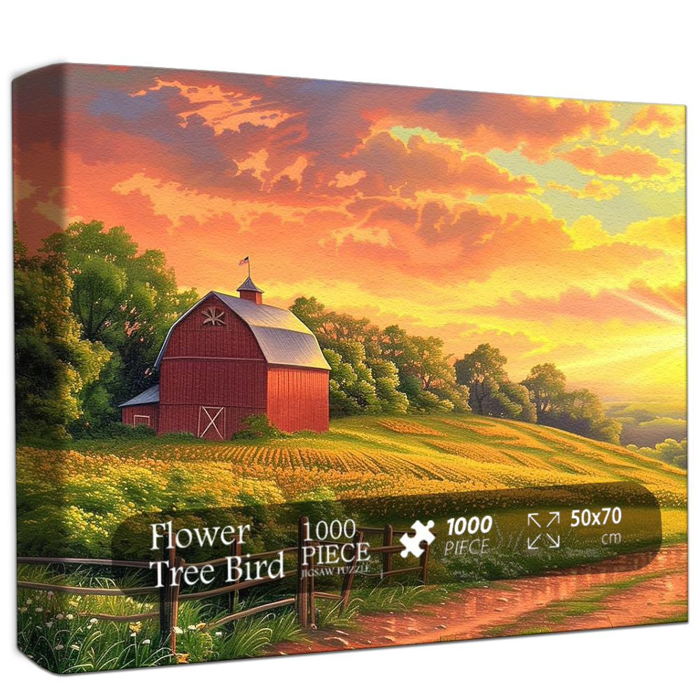 Golden Countryside Jigsaw Puzzle 500 1000 Pieces