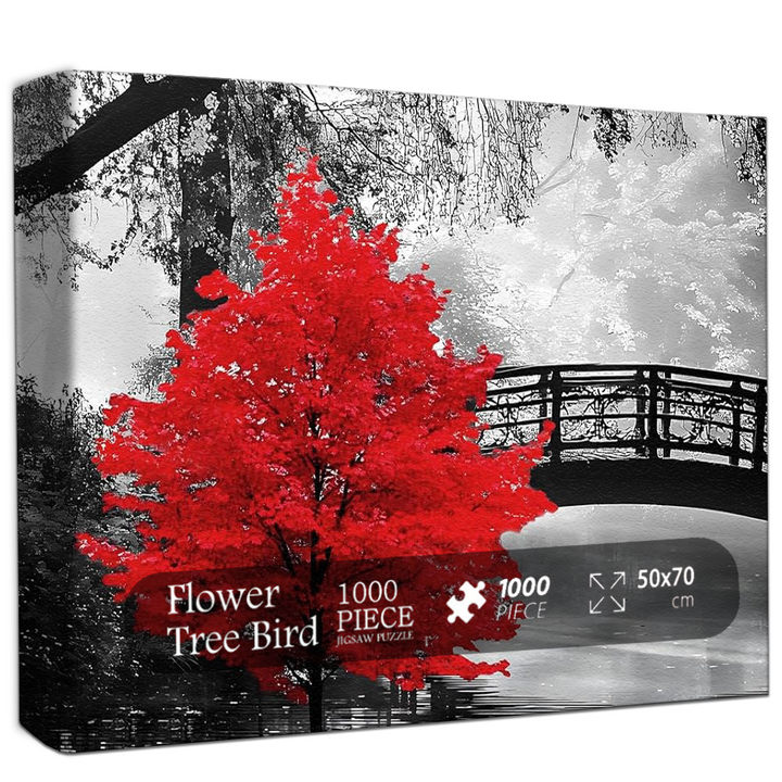 Red Contrast Jigsaw Puzzle 500 1000 Pieces