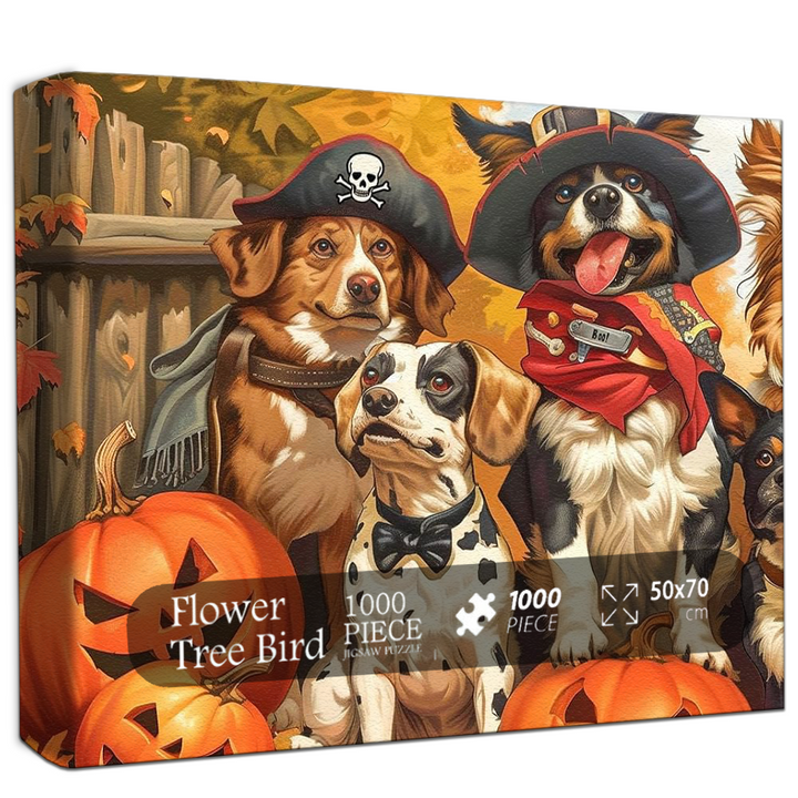 Puppy Halloween Bash Jigsaw Puzzle 500 1000 Pieces