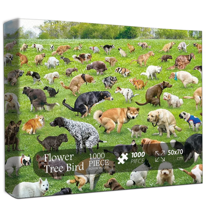 Pooping Dog Jigsaw Puzzle 500 1000 Pieces