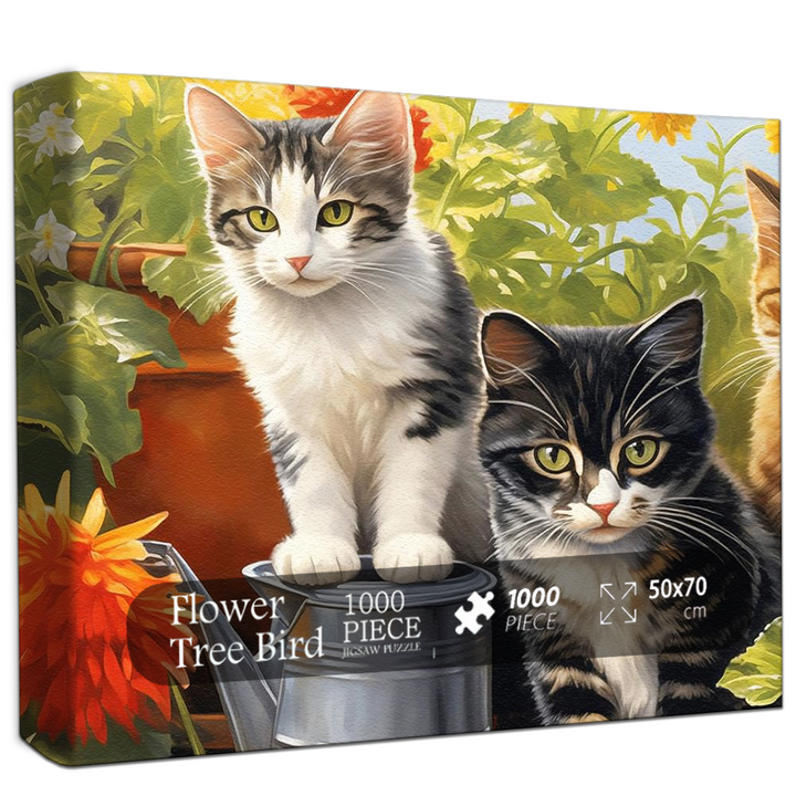 Garden Kittens Jigsaw Puzzle 500 1000 Pieces