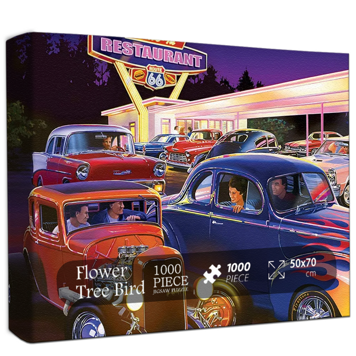 Retro Cruisers Jigsaw Puzzle 500 1000 Pieces