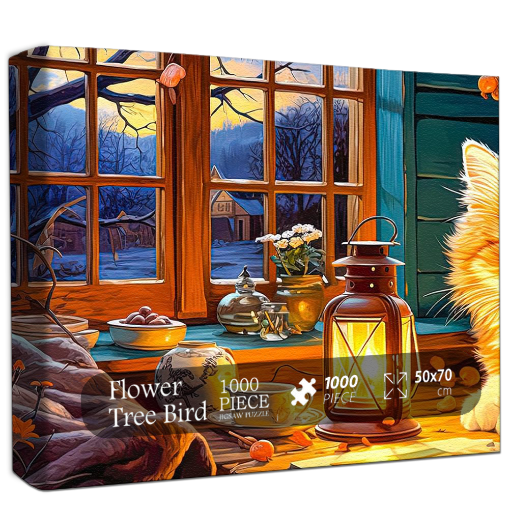 Cozy Winter Night Jigsaw Puzzle 500 1000 Pieces