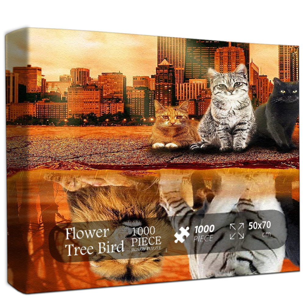 Felines & Beasts Jigsaw Puzzle 500 1000 Pieces