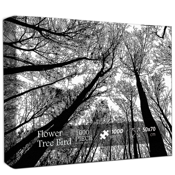 Monochrome Forest Jigsaw Puzzle 500 1000 Pieces