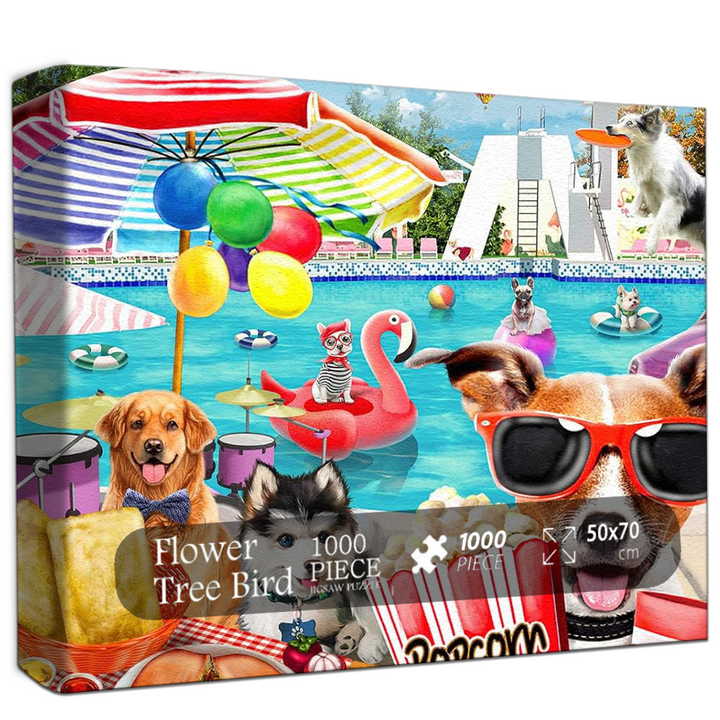 Pool Party Jigsaw Puzzle 500 1000 Pieces