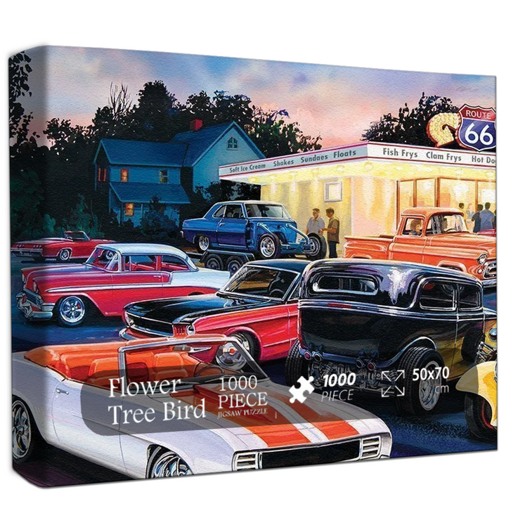 Retro Cruisers Jigsaw Puzzle 500 1000 Pieces