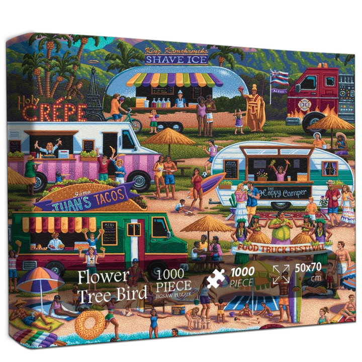 Hawaiian Food Festival Jigsaw Puzzle 500 1000 Pieces