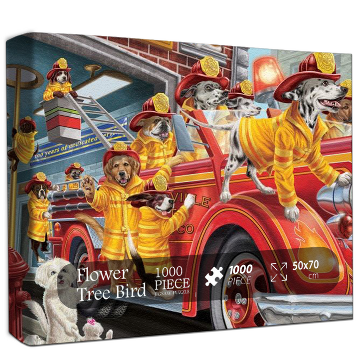 Brave Fire Dogs Jigsaw Puzzle 500 1000 Pieces