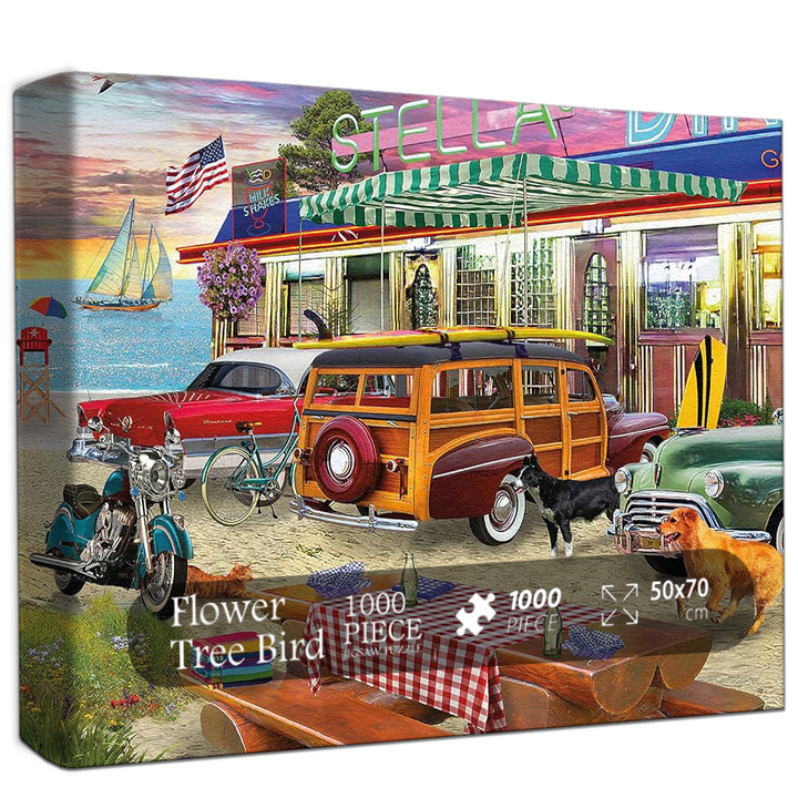 Beach Diner Jigsaw Puzzle 500 1000 Pieces
