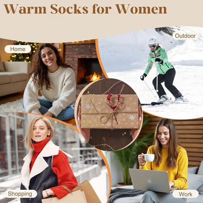 5 Pairs Women's Solid Mid-calf Socks