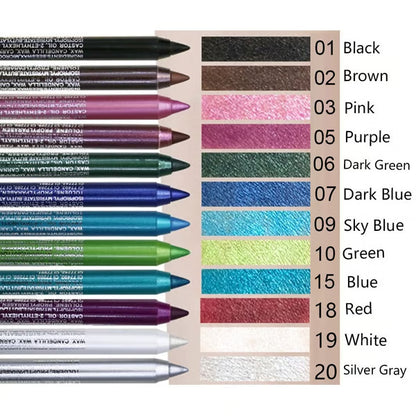💗LAST DAY PROMOTION - 50%OFF🎁✨14-Pack Eyeliner Pencil Waterproof Colored Paste Liners with Metallic & Shimmer Finishes Smudge-Proof