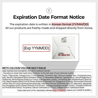 Calcium Volume Multi Balm+Eye Patch 60ea Skin Care Cosmetics with Collagen Extract Elasticity Eye Shiel dSkin Repair