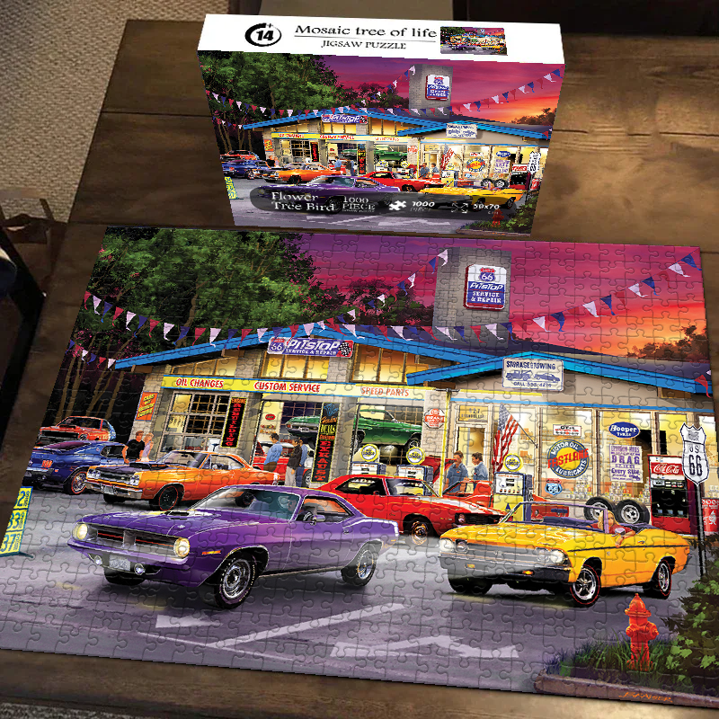 Retro Cruisers Jigsaw Puzzle 500 1000 Pieces