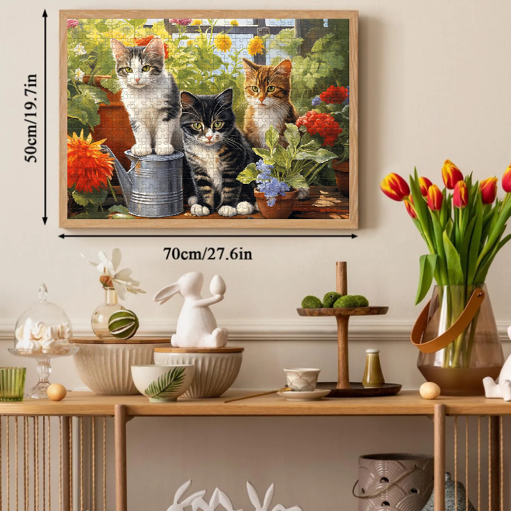 Garden Kittens Jigsaw Puzzle 500 1000 Pieces