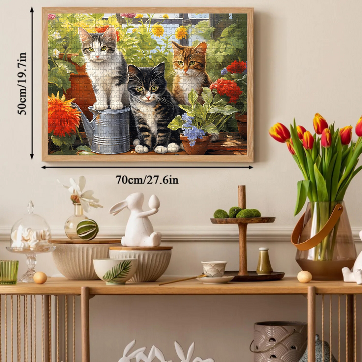 Cats and Books Jigsaw Puzzle 500 1000 Pieces