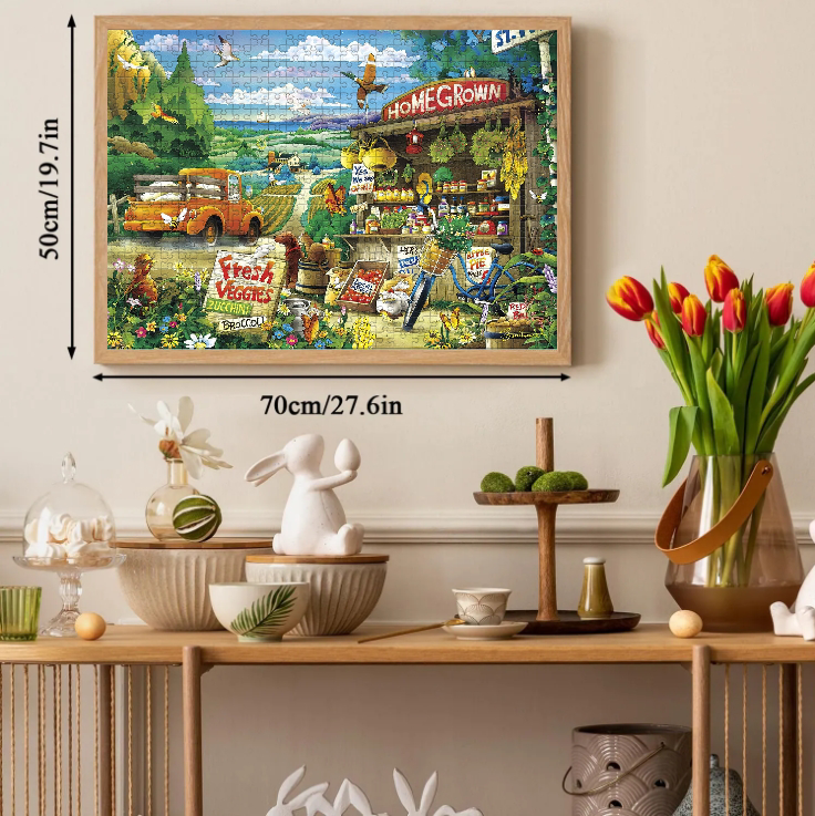 Small Town Charm Jigsaw Puzzle 500 1000 Pieces