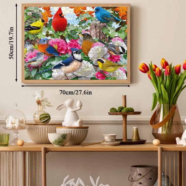 Birds in Bloom Jigsaw Puzzle 500 1000 Pieces