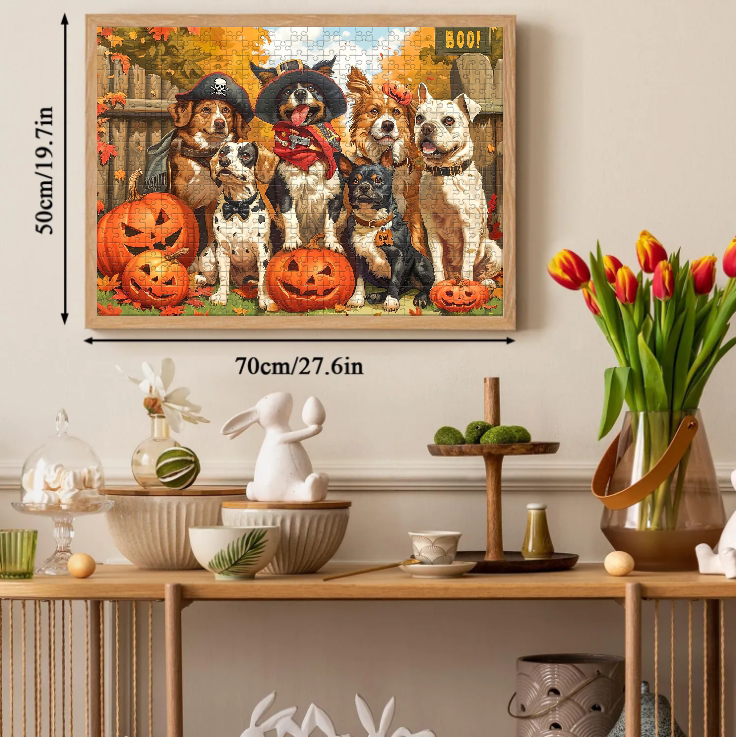 Puppy Halloween Bash Jigsaw Puzzle 500 1000 Pieces