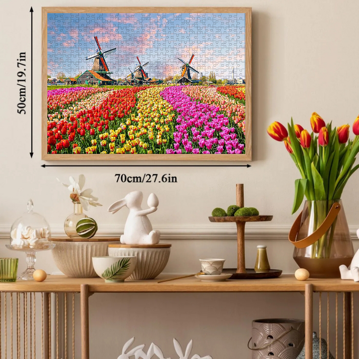 Tulip Paradise Jigsaw Puzzle 500 1000 Pieces