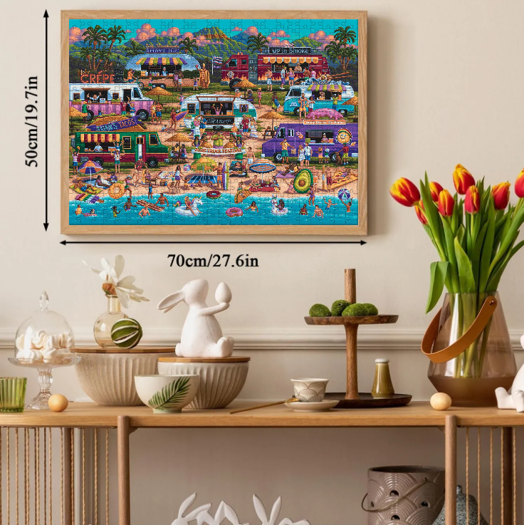 Hawaiian Food Festival Jigsaw Puzzle 500 1000 Pieces