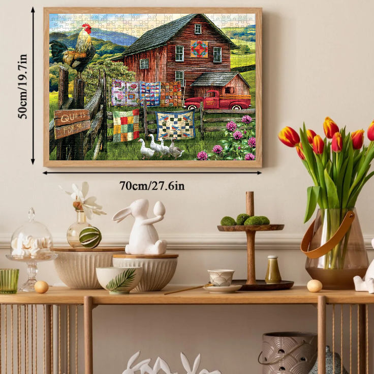 Country Quilts Jigsaw Puzzle 500 1000 Pieces