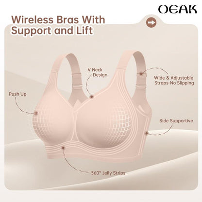 Jelly Wireless Bra💃 – Full Coverage, Ultra Soft & All-Day Comfort