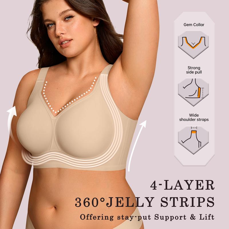 Jelly Wireless Bra💃 – Full Coverage, Ultra Soft & All-Day Comfort