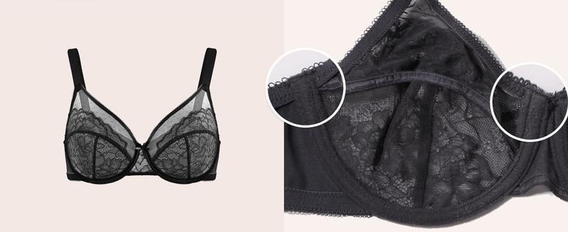 🔥🔥Floral Lace Plus Size Underwire Unlined Unpadded Minimizer Full Coverage Bra