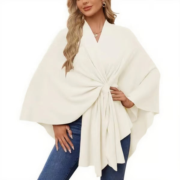 🏆No. 1 Seller In The Fall💥🔥Elegant Solid Color Cape Shawl
